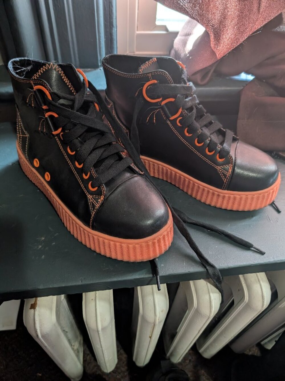 STRANGECULT. High top platform boots. Punk, goth. Womens size 6